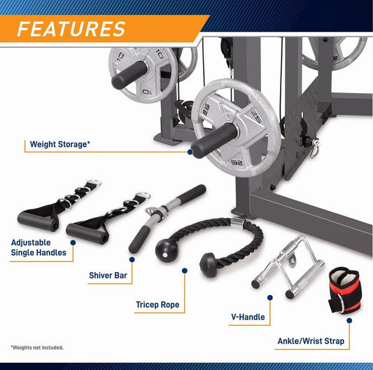 Combo Smith Machine Heavy Duty Total Body Strength Home Gym Machine