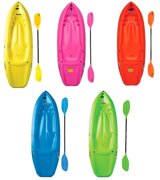 Youth Kids 6' Kayak with Paddle Included 132 lb Capacity Lifetime Wave