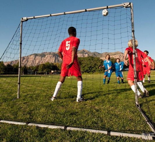 Portable Soccer Goal Adjustable Size Folding Steel Frame 5' x 7' Wide Lifetime