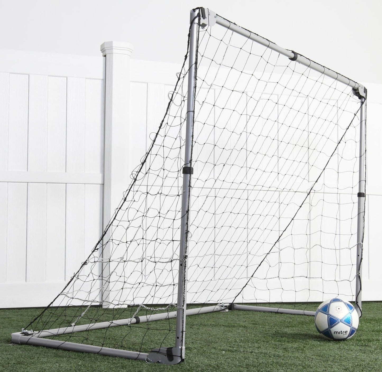 Portable Soccer Goal Adjustable Size Folding Steel Frame 5' x 7' Wide Lifetime
