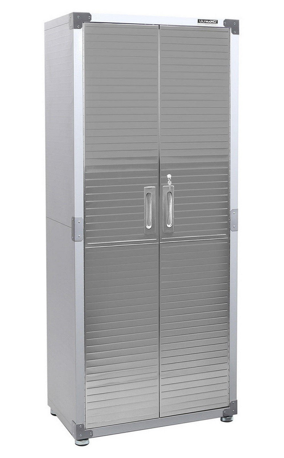 5 Piece Steel Storage Cabinet Set 2 Tall Cabinets 2 Wall with Work Bench