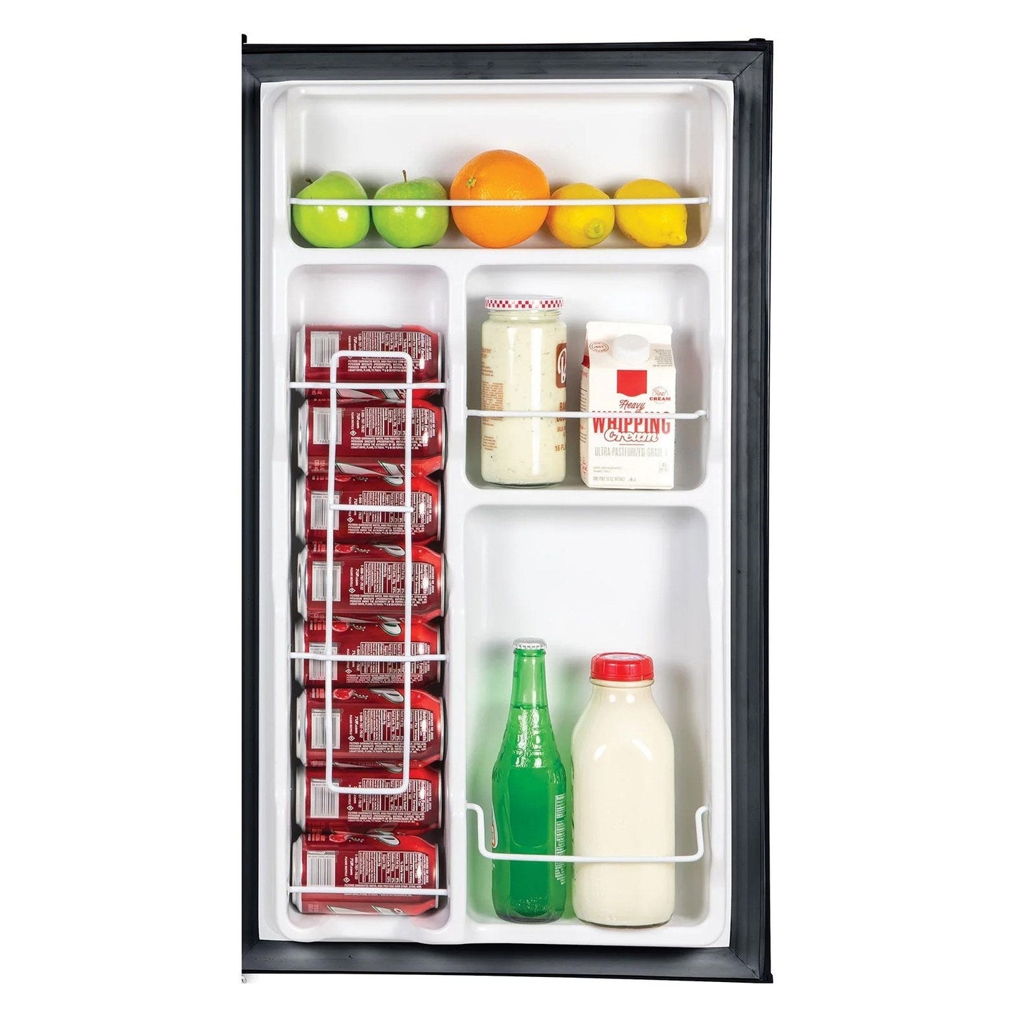 Igloo Compact Refrigerator Freezer 3.2 cu. ft. Small Mini Dorm Fridge Black