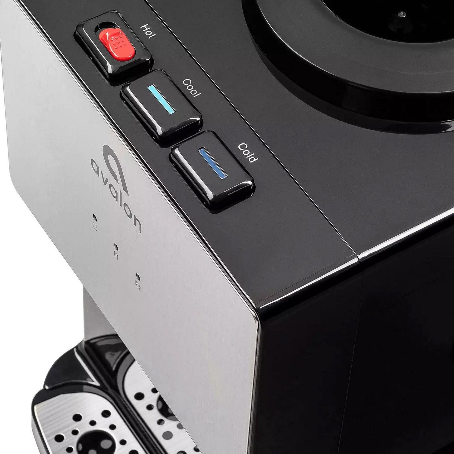 Stainless Steel Hot Cold Water Dispenser Cooler 3 or 5 Gallon w/ Storage Cabinet