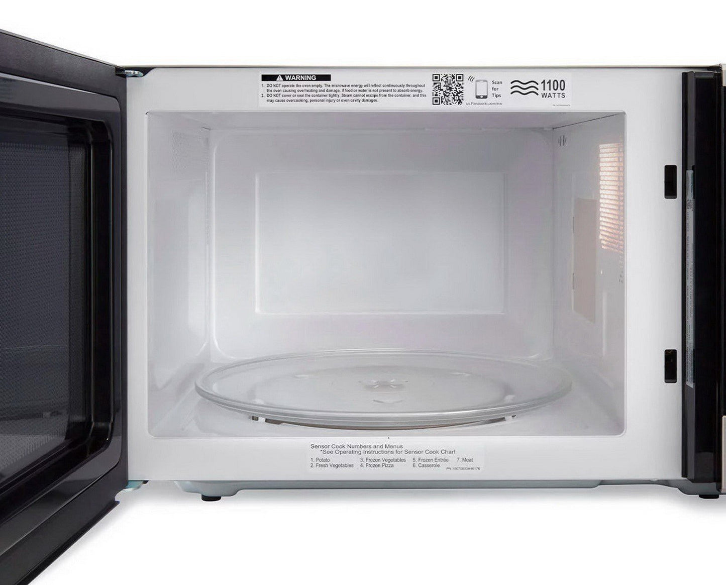 Panasonic 1.3 cu ft Microwave Oven 1100 Watts Stainless Steel 12.4" Turntable