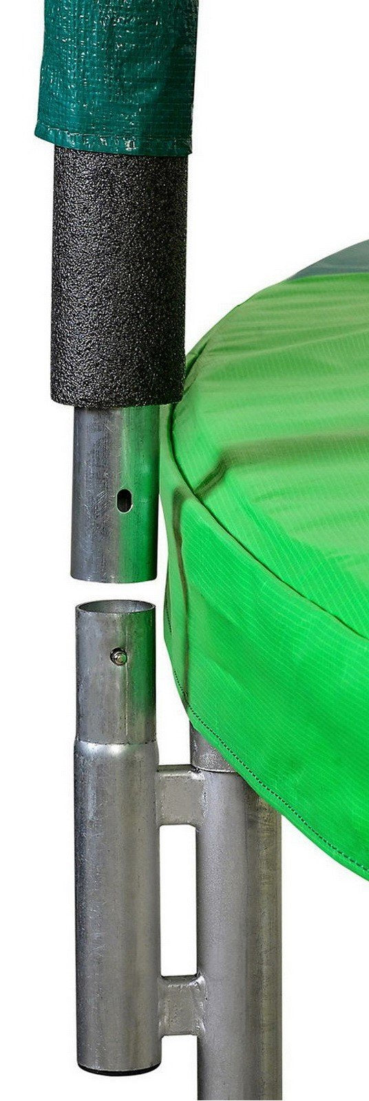 Upper Bounce 15' Round Trampoline & Mesh Safety Wall Enclosure Set Steel Frame