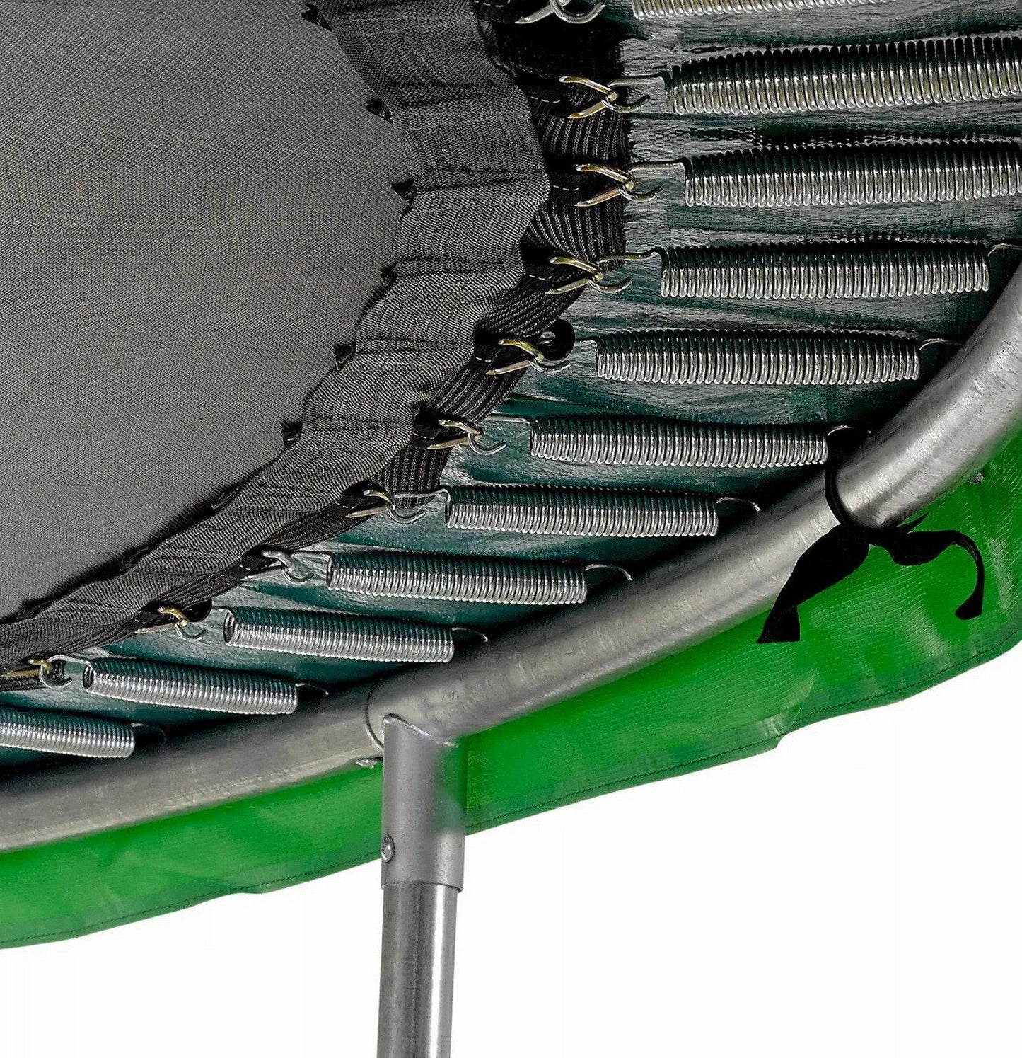 Upper Bounce 15' Round Trampoline & Mesh Safety Wall Enclosure Set Steel Frame