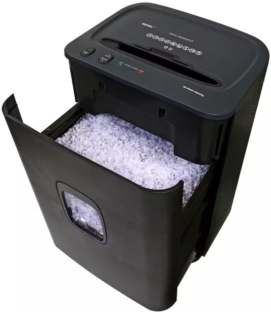 Royal 20 Sheet Microcut Paper Shredder Commercial Large Capacity 9 Gallon Bin