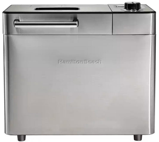 Hamilton Beach Stainless Steel Bread Maker with Fruit Nut Dispenser 21 Settings