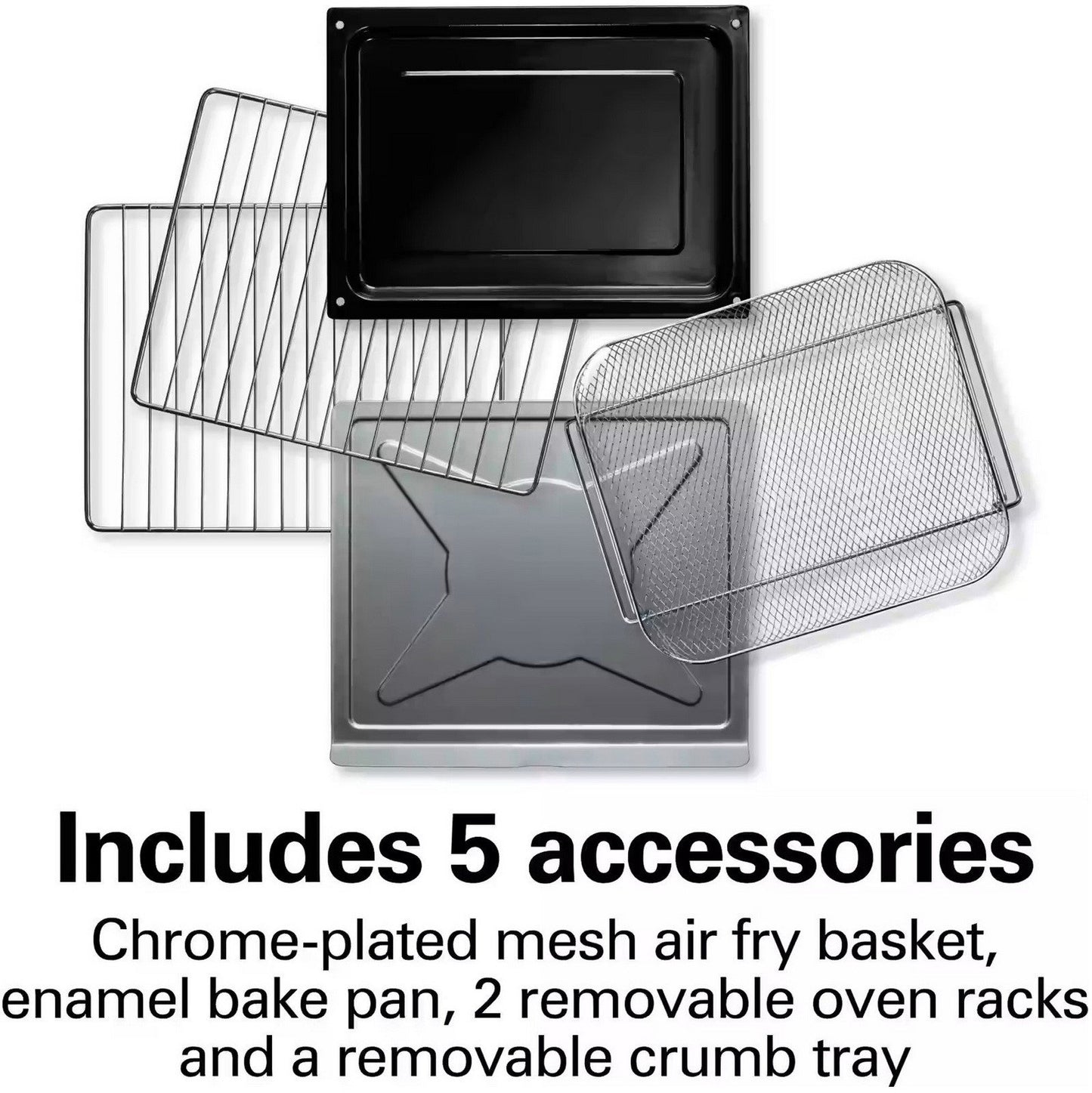 Hamilton Beach Stainless Steel XL Digital Air Fryer Oven Extra Large Capacity