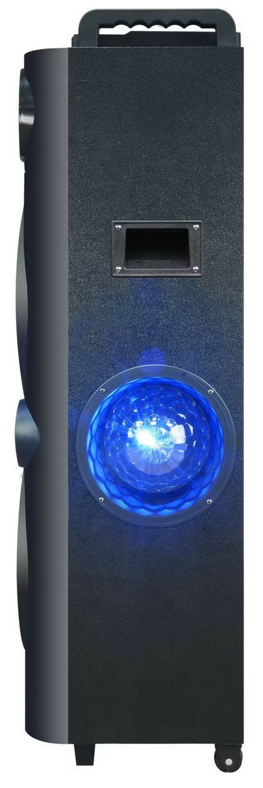QFX Portable Bluetooth Party Speaker Dual 12" Woofers Battery and LED Lights