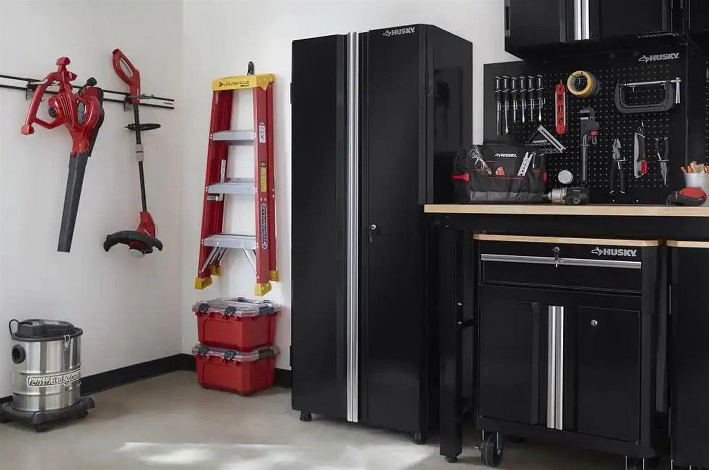 24 Gauge Steel Heavy Duty Garage Storage Cabinet 72" x 30" x 18" Red or Black