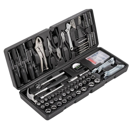 130 pc Tool Set Storage Case Screwdrivers Wrenches Pliers Sockets Pittsburgh