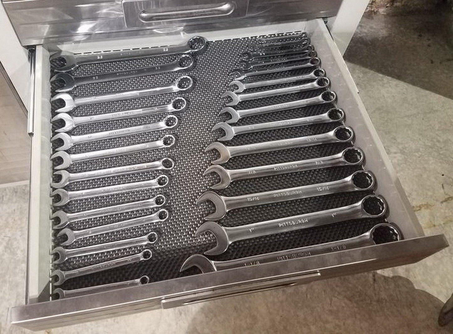 12 Drawer Tool 6' Workbench Cabinet Rolling Work Bench Stainless Steel Wood Top