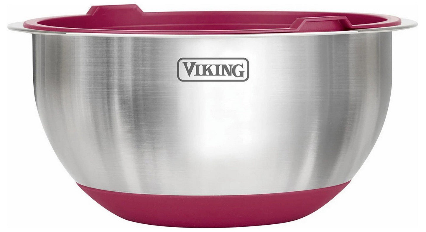 Viking 10-Piece Stainless Steel Lidded Mixing Prep and Serving Bowl Set