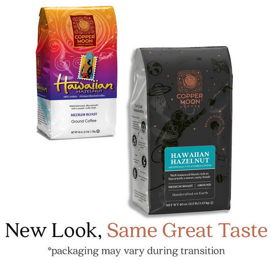 Copper Moon Hawaiian Hazelnut Ground Coffee 2.5 lb Medium Roast