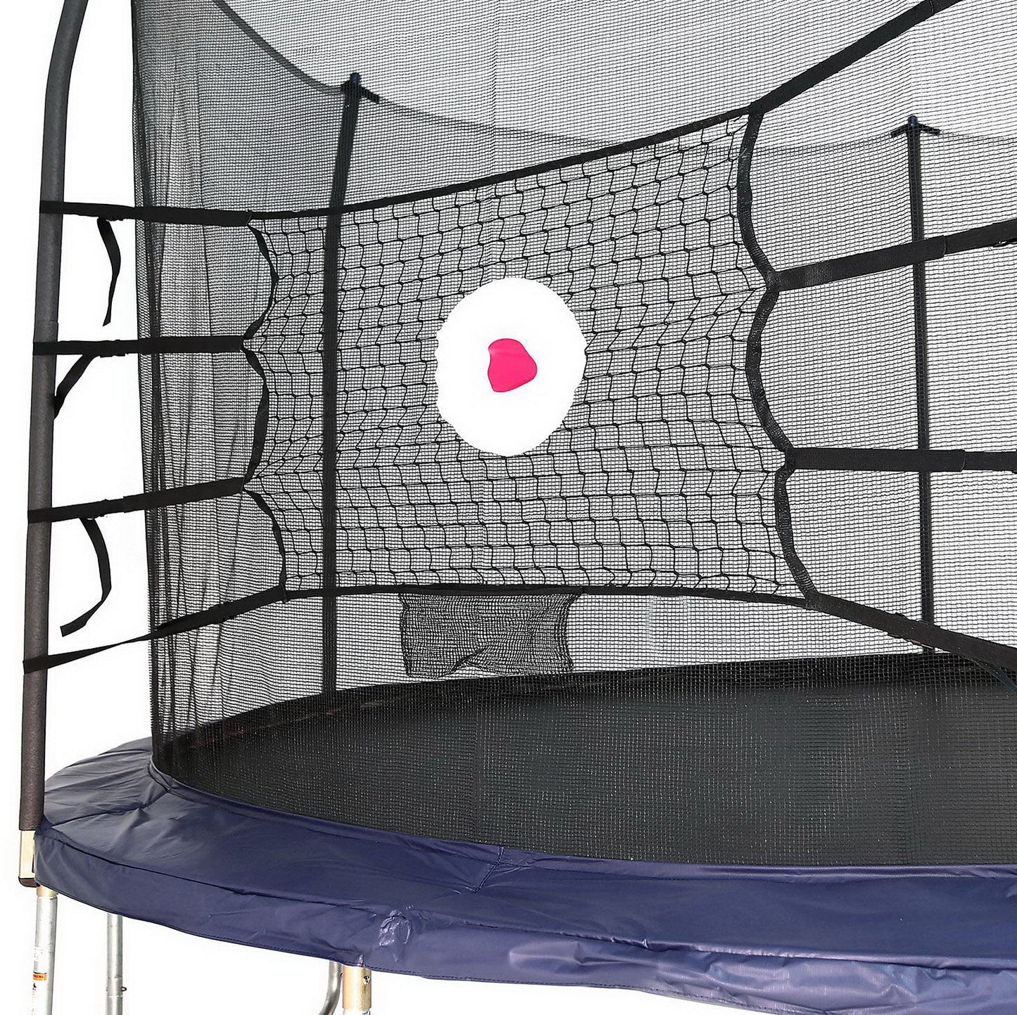 Skywalker Round Sports Arena 15' Trampoline with Basketball Goal Volleyball