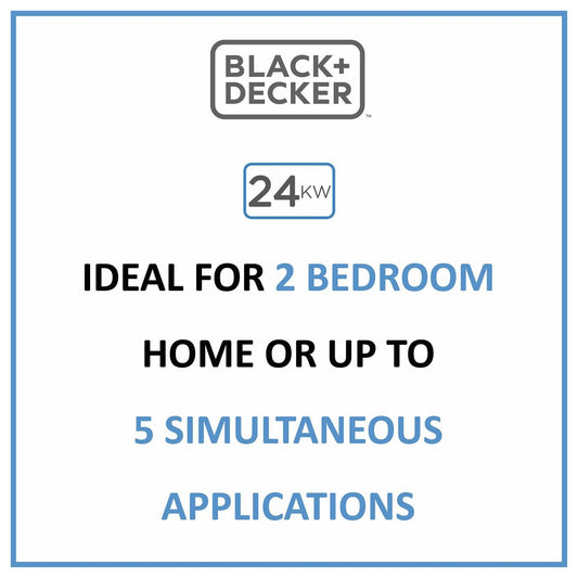 Black & Decker BD Tankless Electric Water Heater 18 24 27 36 KwH