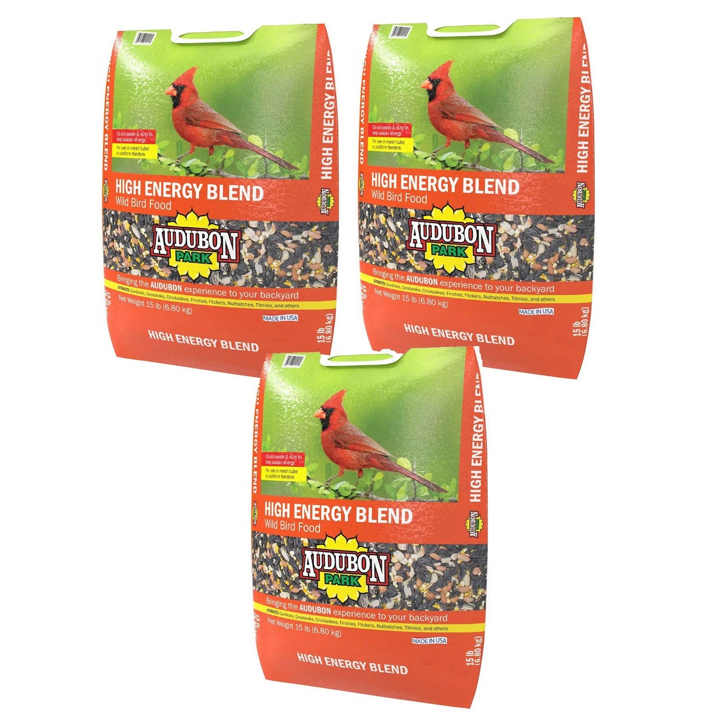 High Energy Blend Wild Bird Food Premium Mix of Seeds & Nuts 15 30 or 45 lbs