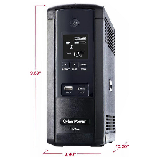 CyberPower 1175VA UPS Battery Backup with Surge Protection & USB Charging S175UC