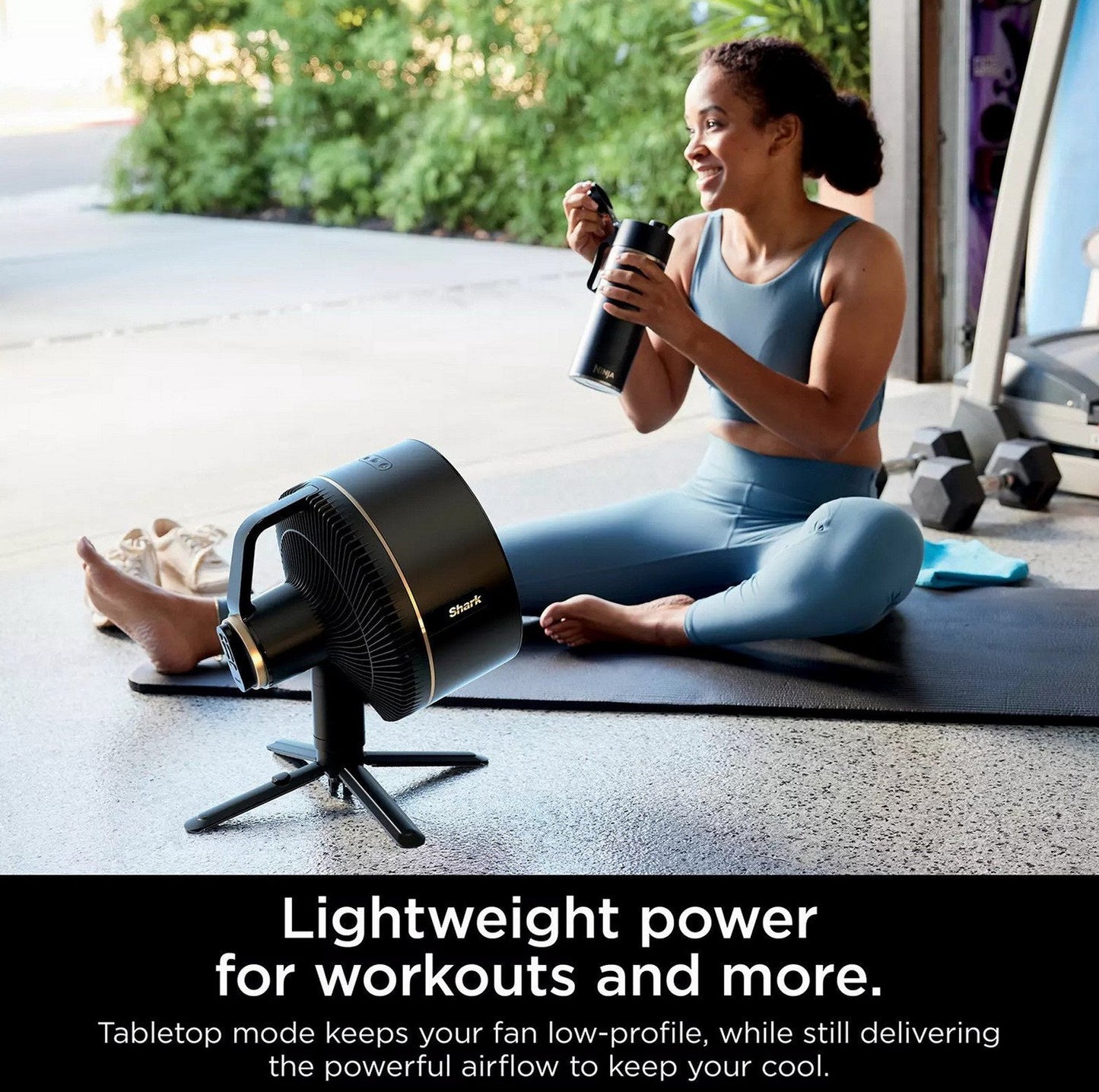 Shark FlexBreeze Fan with Mist Attachment Cordless & Corded Outdoor Indoor