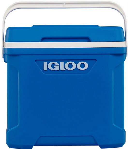 Igloo 30 Quart Cooler Ice Chest 41 Can Capacity Cool Riser Seat Height Blue