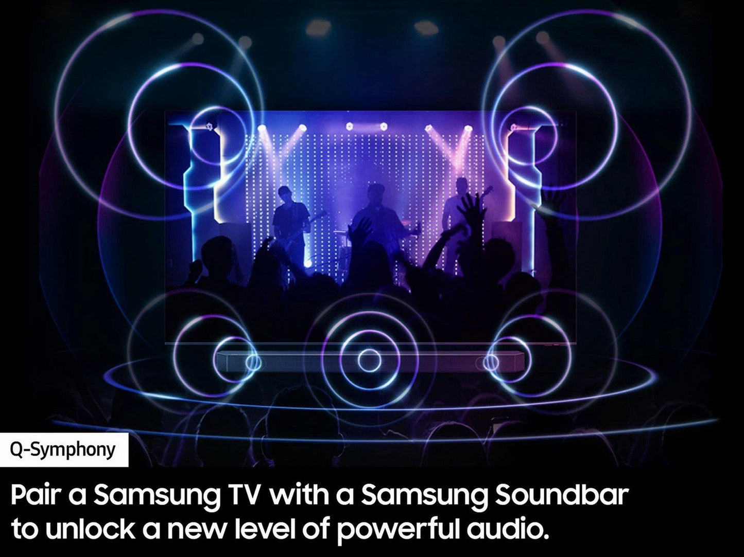 Samsung 5.1 Channel Sound Bar Wireless Subwoofer Q-Symphony Dolby ATMOS Audio