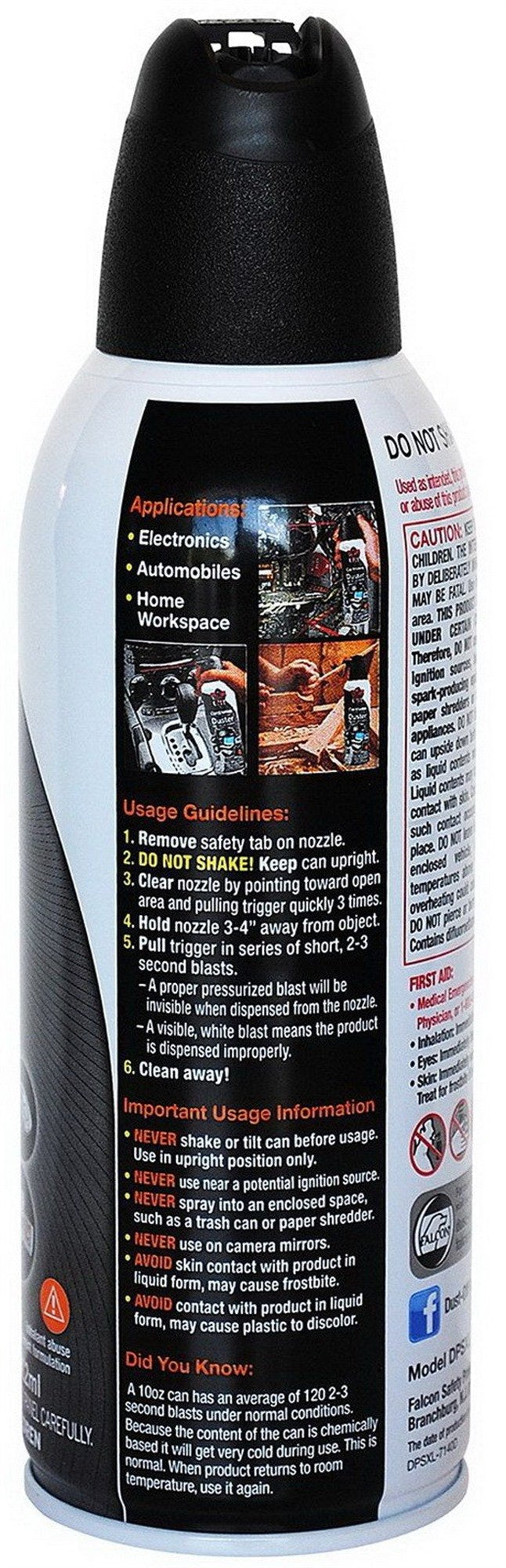 Two 4 Pack Falcon Dust-Off Compressed Air Duster 10 oz Computer Keyboard Cleaner