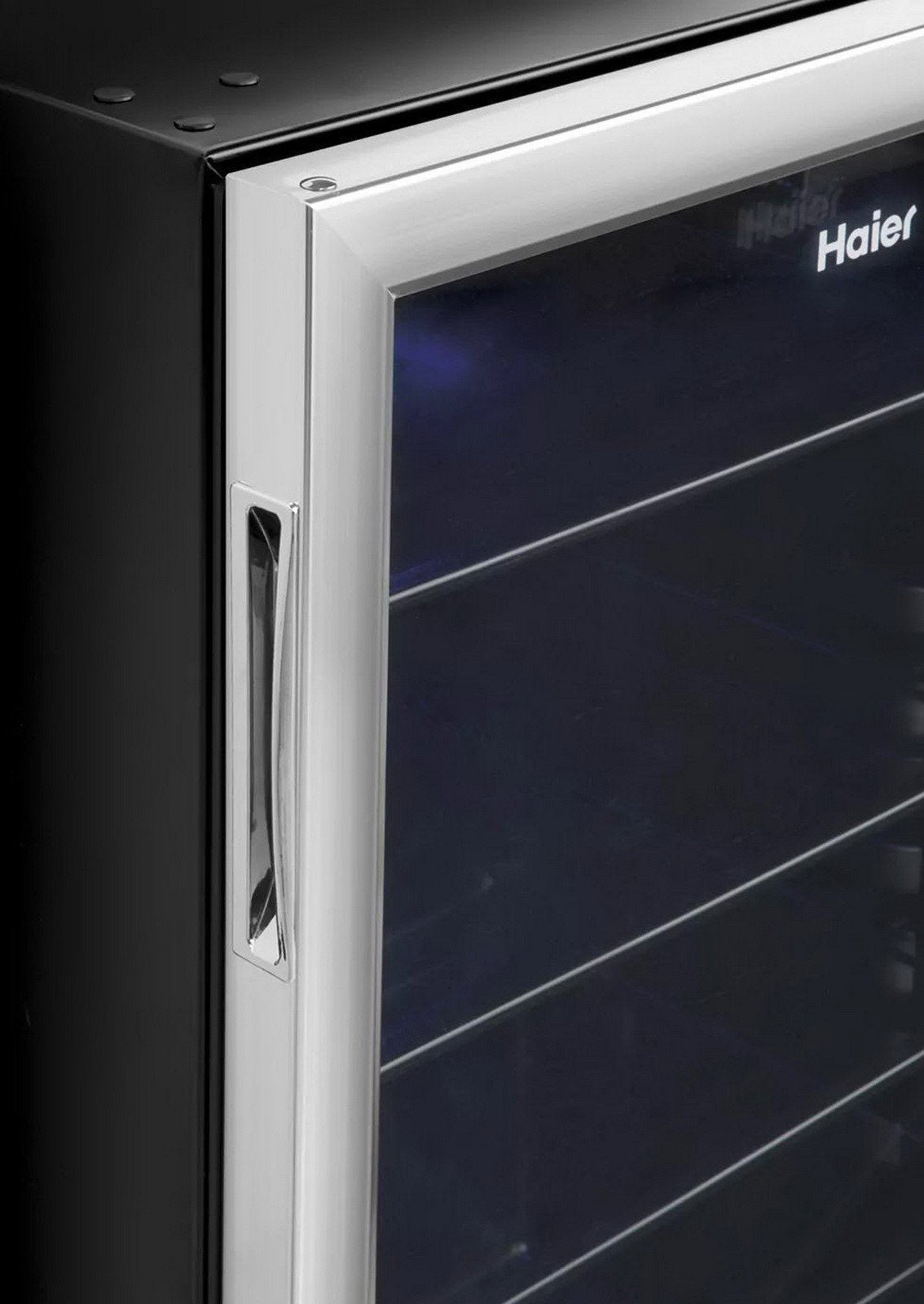 Haier 150 Can Beverage Mini Fridge Cooler Refrigerator Locking Glass Door