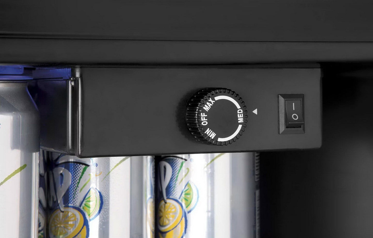 Haier 150 Can Beverage Mini Fridge Cooler Refrigerator Locking Glass Door