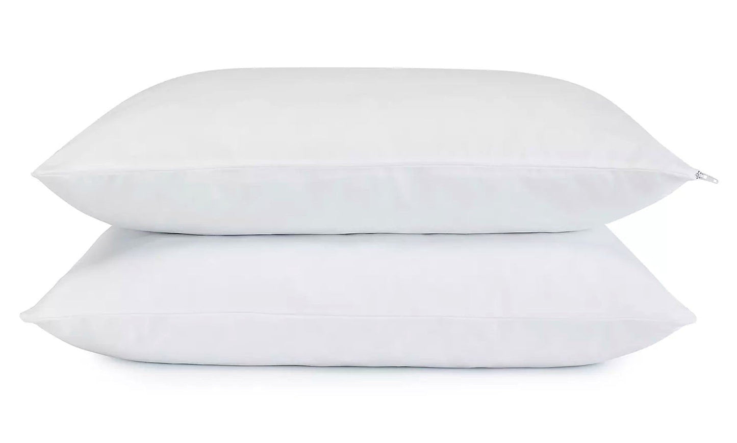 Set of 2 Serta Bed Pillows Cooling Gel Memory Foam Cluster Standard Size 2-Pack