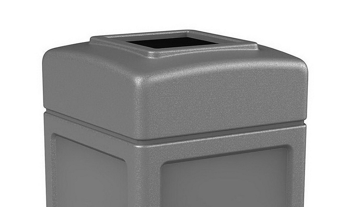 Commercial Outdoor Trash Can Large 42 Gallon Site Lot Garbage Waste Container