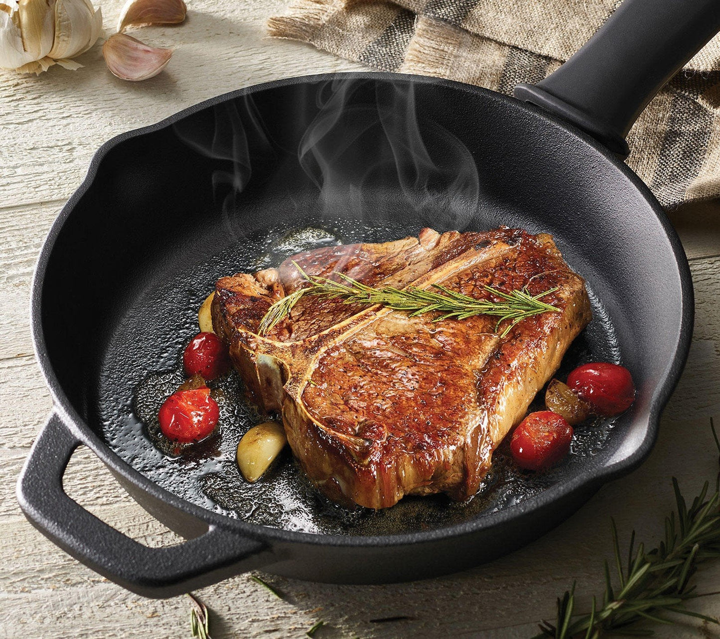 Tramontina 3-Piece Kitchen Essentials Cast Iron Skillet Dutch Oven Cookware Set