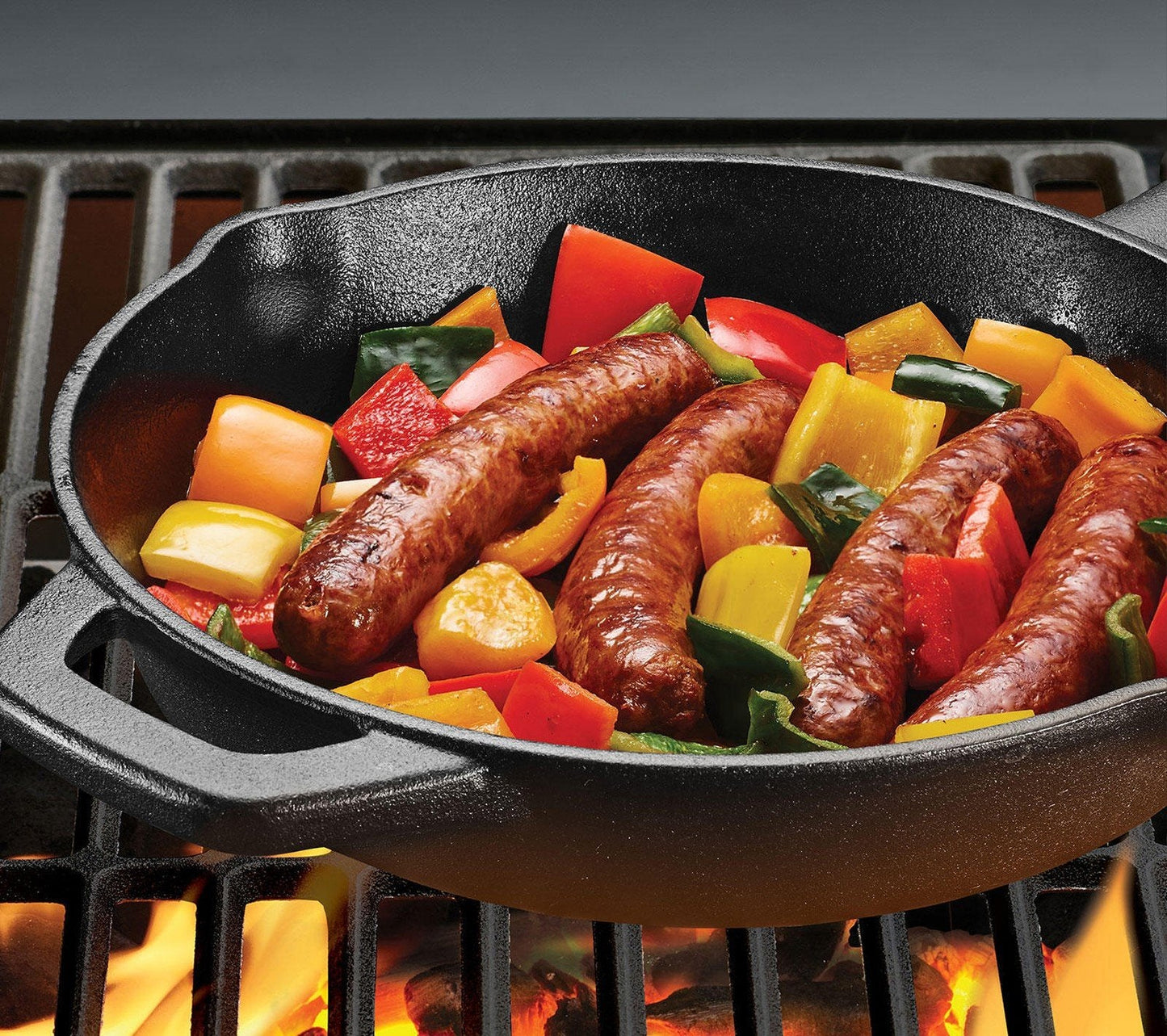 Tramontina 3-Piece Kitchen Essentials Cast Iron Skillet Dutch Oven Cookware Set