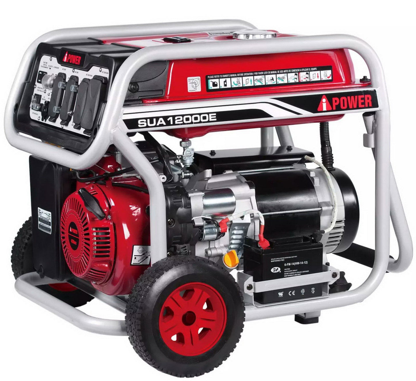 A-iPower 9000 / 12000 Watt Portable Generator Gasoline Powered Electric Start