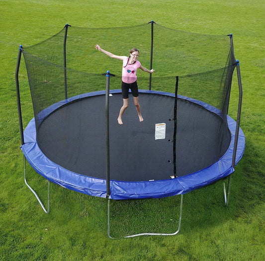Skywalker 15' Round Trampoline 96 Spring Steel Frame Safety Net Enclosure