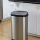 Two Auto Sensor Trash Cans 13.2 & 3.2 Gallon Capacity Stainless Steel Bins
