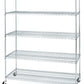 Large 5 Tier Steel Shelving Unit Storage Rack 60" x 24" x 72" Metal Shelves