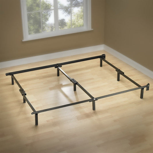 Sleep Revolution Full Size Solid Steel Metal Bed Frame 9 Leg Design