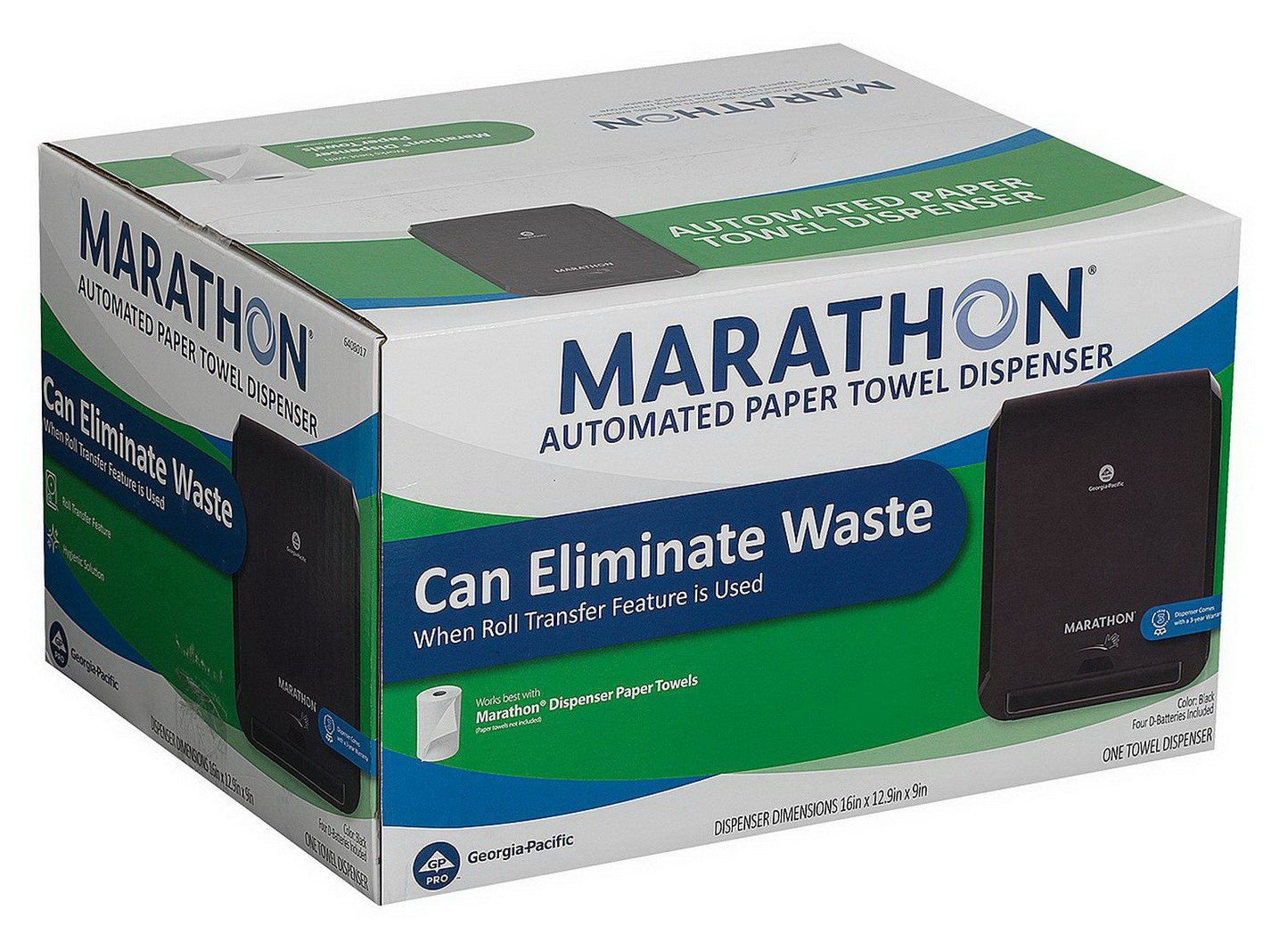 Marathon Automatic Touchless Hand Paper Towel Dispenser Large Roll Capacity