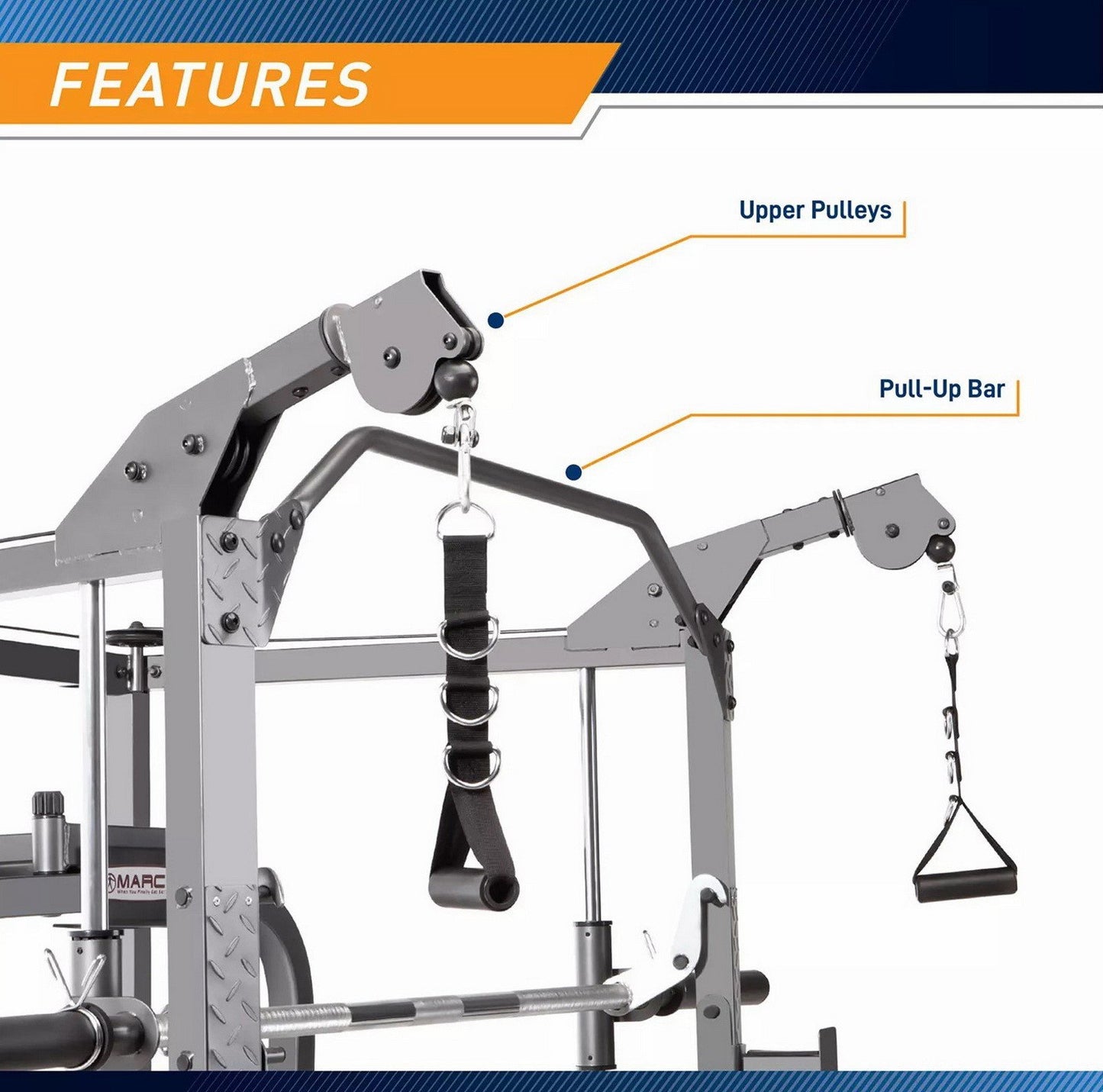 Combo Smith Machine Heavy Duty Total Body Strength Home Gym Machine