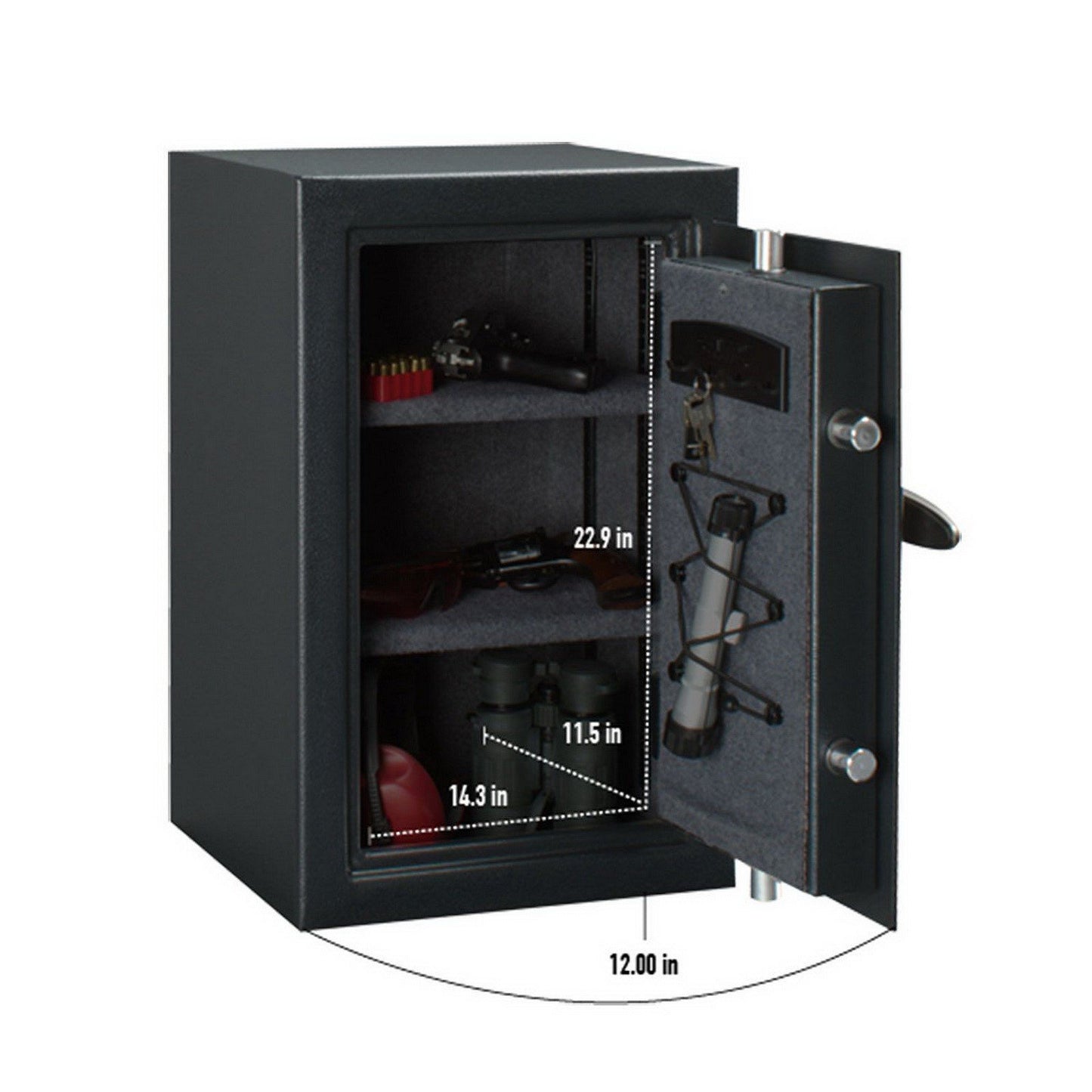 SentrySafe Security Safe Electronic Keypad Lock 2.2 Cubic Feet Carpet Interior