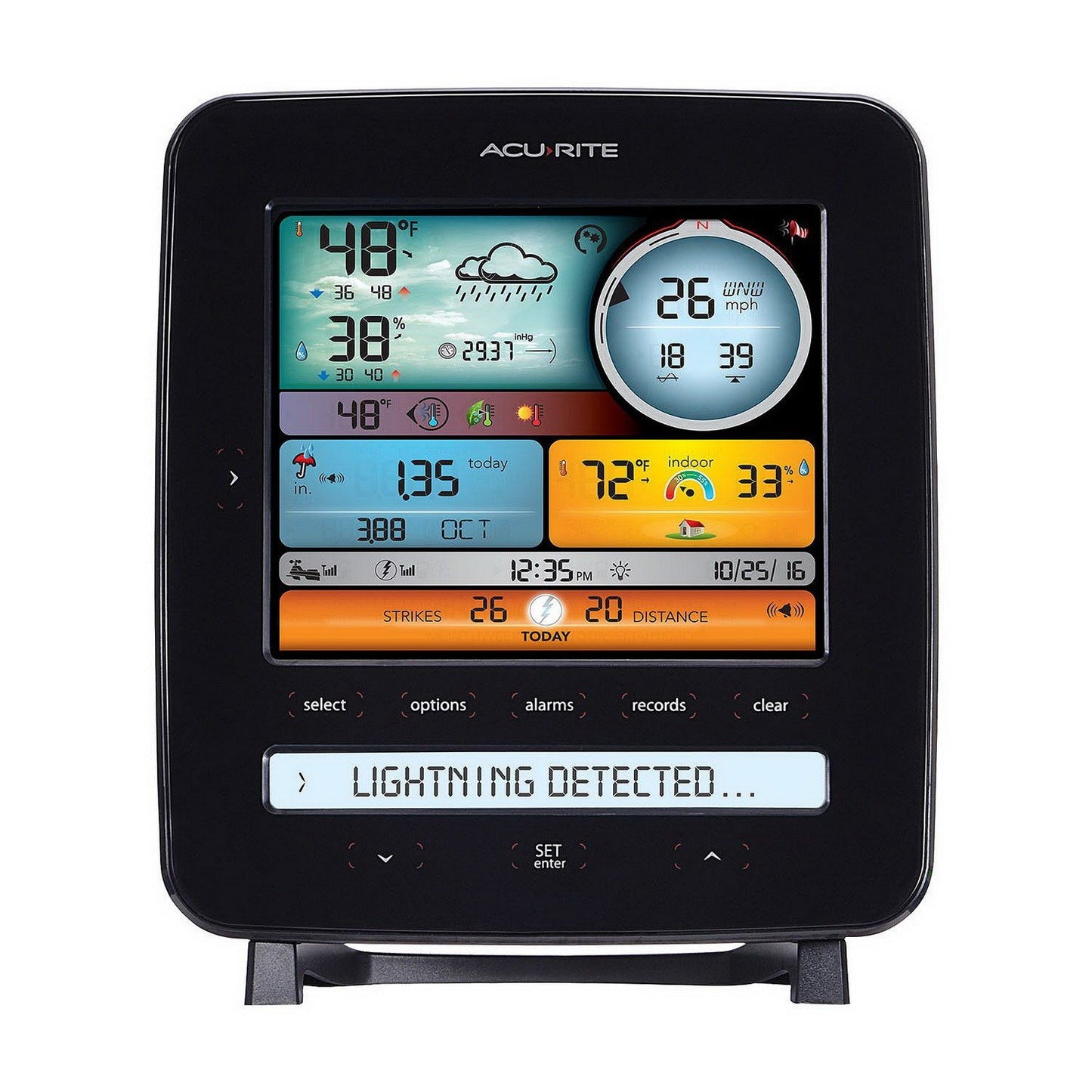 AcuRite Lightning Detector 5 in 1 Weather Station Wireless Sensor Rain Wind
