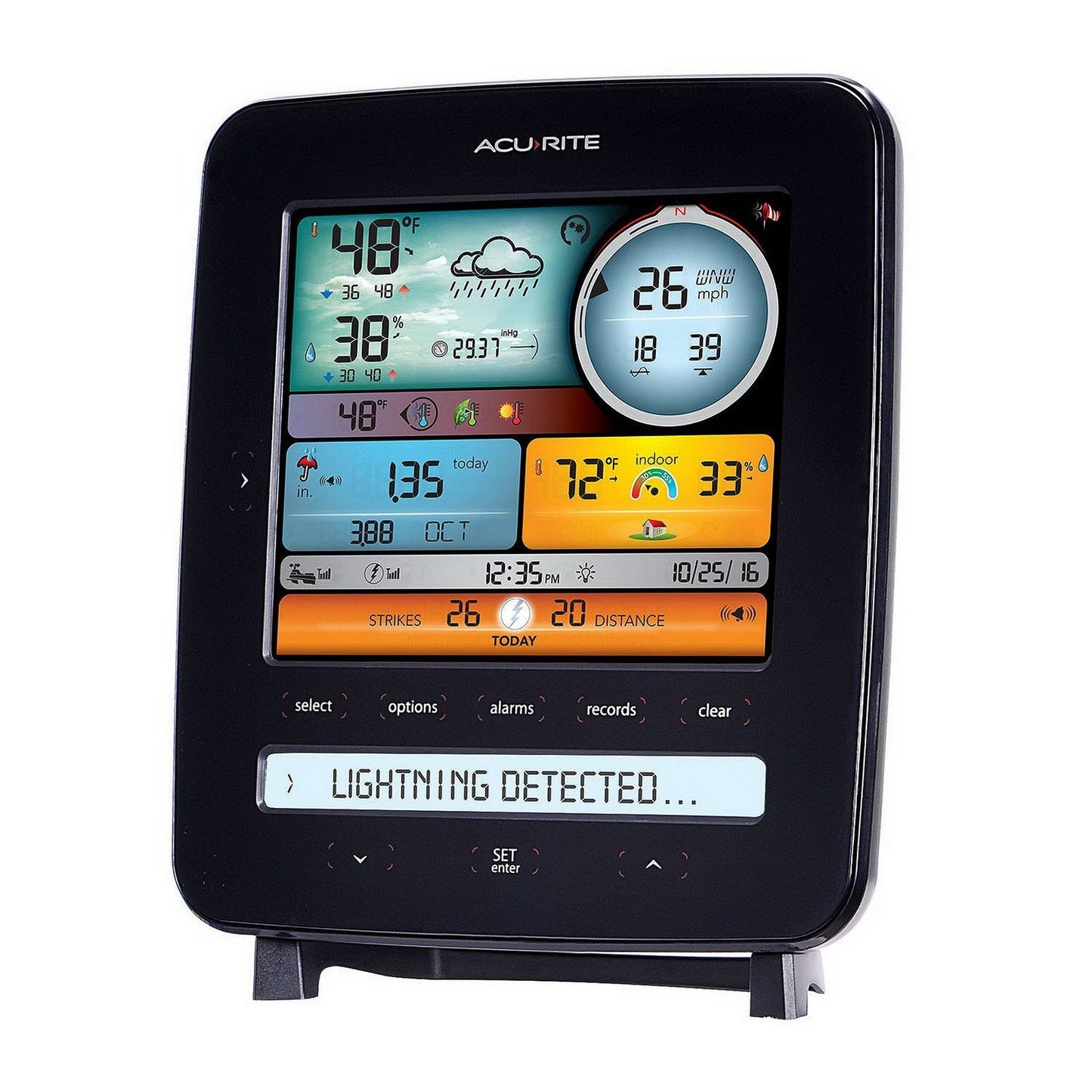 AcuRite Lightning Detector 5 in 1 Weather Station Wireless Sensor Rain Wind