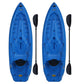 Two 8' Adult Kayaks with Paddles and Backrest Blue 2 pack HDPE Plastic Lifetime