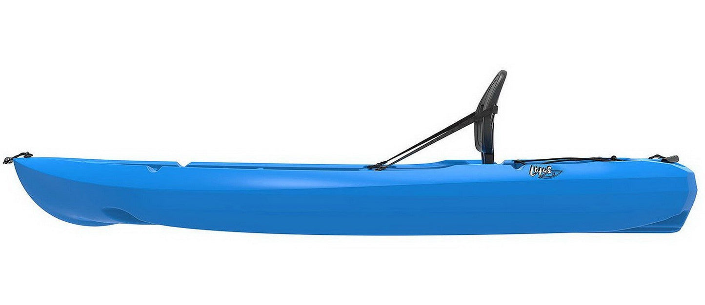 Two 8' Adult Kayaks with Paddles and Backrest Blue 2 pack HDPE Plastic Lifetime