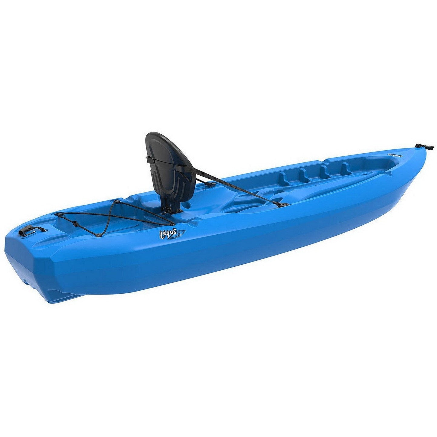 Two 8' Adult Kayaks with Paddles and Backrest Blue 2 pack HDPE Plastic Lifetime