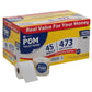 POM Toilet Paper Bath Tissue 45 Rolls 2 Ply 473 4" x 4" sheets