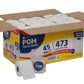 POM Toilet Paper Bath Tissue 45 Rolls 2 Ply 473 4" x 4" sheets