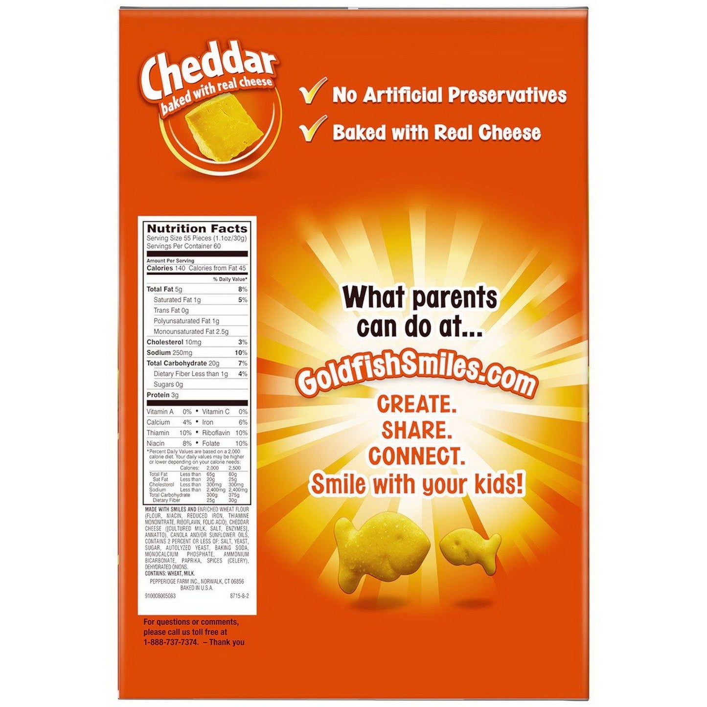 3 pack 22 oz Goldfish Crackers Snack 66 oz box Pepperidge Farm Gold Fish