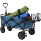 Folding Wagon Sports Utility Beach Cart with Table Mac Supplies Tote